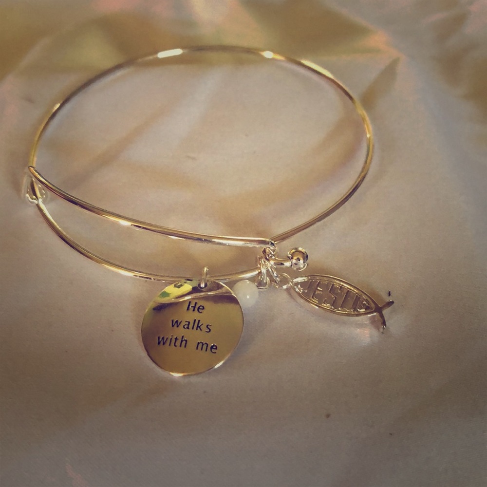 Precious charm bracelet religious collection